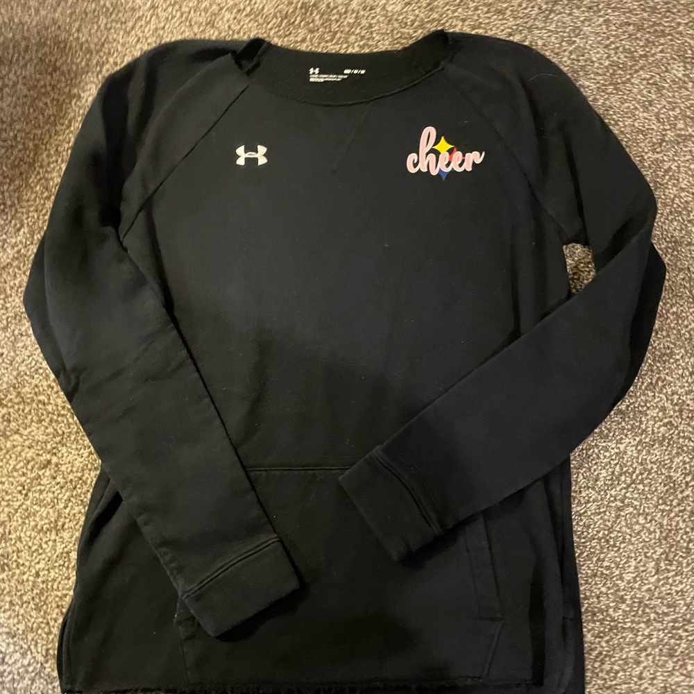 Under Armour Black Sweatshirt with Cheer Design